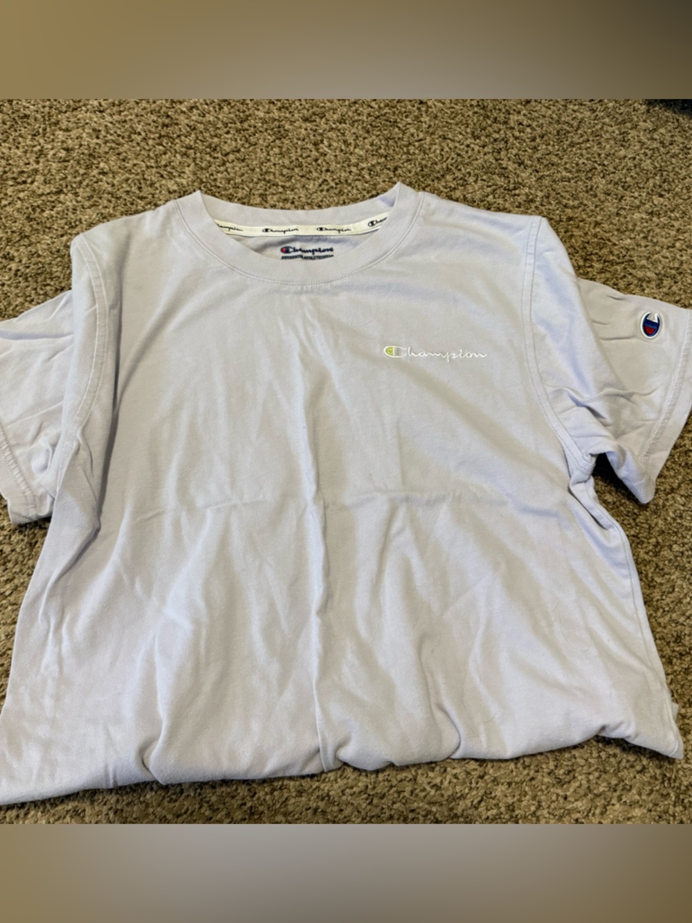 Champion Light Lavender Short Sleeve Logo T-Shirt